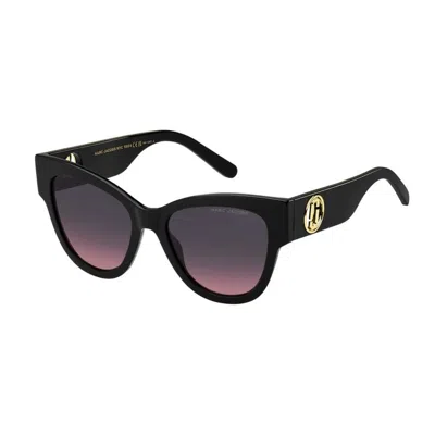 Marc Jacobs Eyewear Cat-eye Frame Sunglasses In Black
