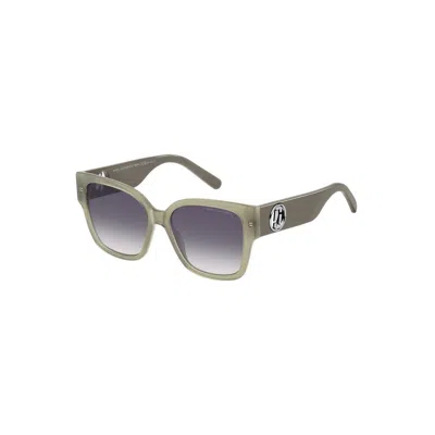 Marc Jacobs Square Logo Sunglasses In Green