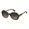 Marc Jacobs 55mm Gradient Oval Sunglasses In Brown