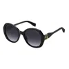 Marc Jacobs Marc 763s Acetate Oval Sunglasses In Black