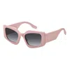 Marc Jacobs 53mm Gradient Rectangular Sunglasses