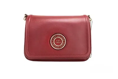 Marc Jacobs Medium Metal Signet Syrah Smooth Leather Flap Crossbody Purse Women's Bag In Gold