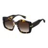 Marc Jacobs Mj 1109s Acetate Rectangle Sunglasses In Brown