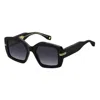 Marc Jacobs 53mm Gradient Rectangular Sunglasses In Black