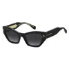 Marc Jacobs J Marc Acetate Cat-eye Sunglasses In Black