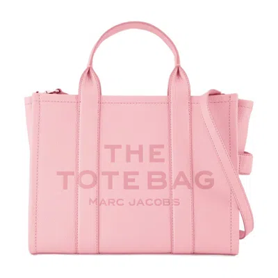 Marc Jacobs The Medium Tote Bag In Leather In Pink