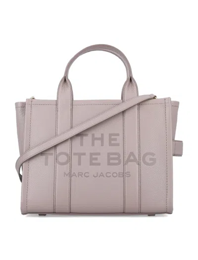 Marc Jacobs The Medium Tote Bag In Leather In Gray