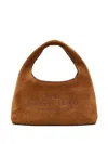 Marc Jacobs The Mini Sack Suede Leather Hobo Bag In Brown