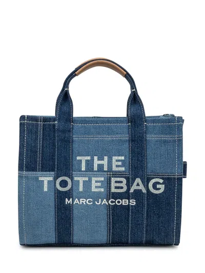 Marc Jacobs Tote Bag In Denim Patchwork In Blue