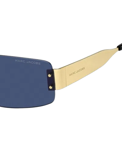 Marc Jacobs Marc Metal Frame Sunglasses In Gold