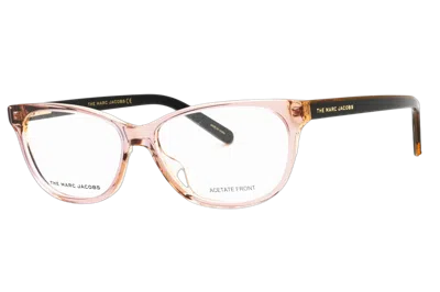 Marc Jacobs Marc462 Acetate Rectangle Eyeglasses In Pink