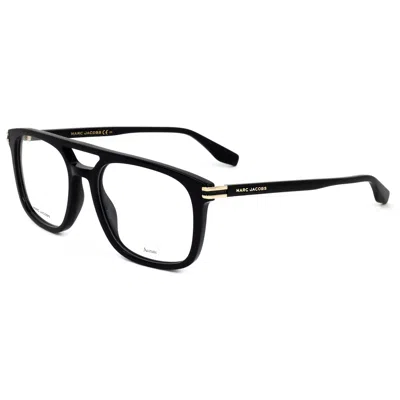 Marc Jacobs Marc57280754 Gloss Black Square Eyeglasses In Transparent