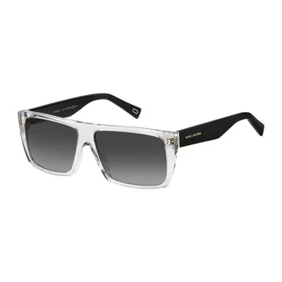 Marc Jacobs Marcicon 096/s Mini Transparent Sunglasses In Black