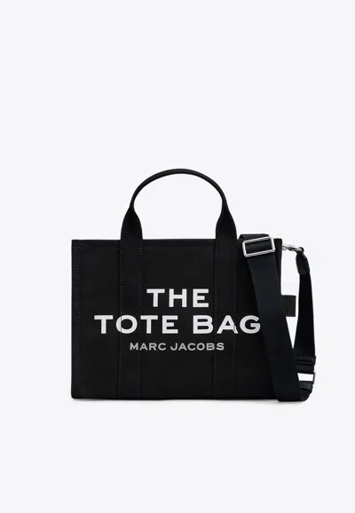 Marc Jacobs Medium Canvas Tote Bag In Black