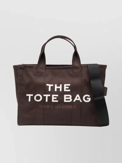Marc Jacobs Medium Canvas Tote Bag With Adjustable Strap In Brown