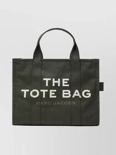 Marc Jacobs Medium Canvas Tote Bag With Side Handle In Green