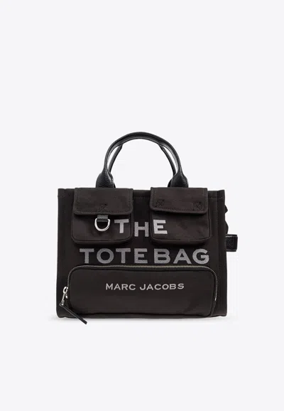 Marc Jacobs Medium Cargo Canvas Tote Bag In Black