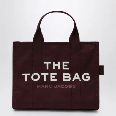 Marc Jacobs Medium Dark Plum Canvas Tote Bag In Purple