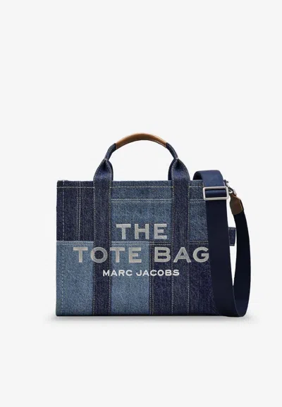 Marc Jacobs Medium Denim Tote Bag In Blue