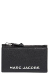 Marc Jacobs Medium Leather Flat Wallet In Black