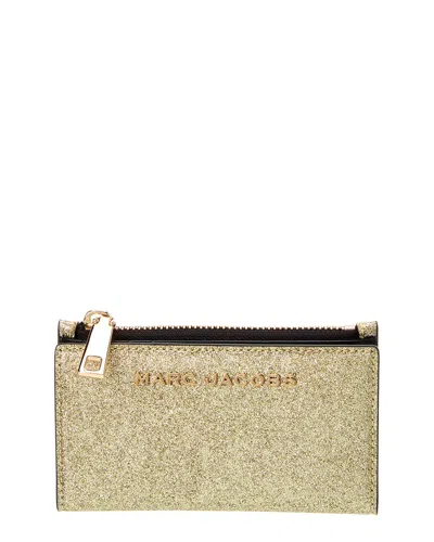 Marc Jacobs Medium Flat Wallet In Gold