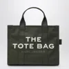 Marc Jacobs Medium Forest Green Canvas Tote Bag In Green