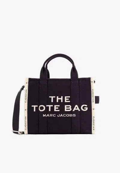 Marc Jacobs Medium Jacquard Logo Tote Bag In Black