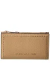 Marc Jacobs Medium Leather Flat Wallet In Brown
