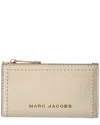 Marc Jacobs Medium Leather Flat Wallet In Neutral