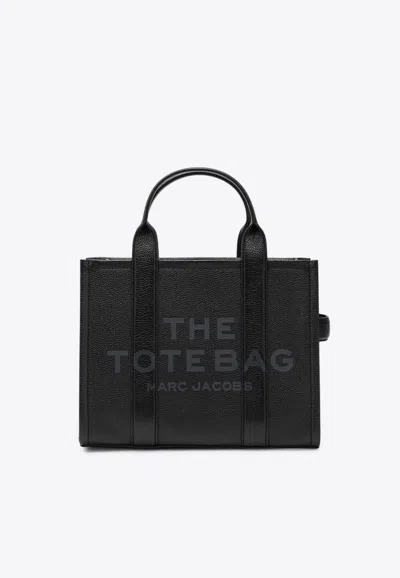 Marc Jacobs Medium Leather Tote Bag In Black
