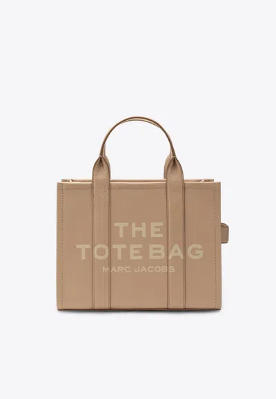 Marc Jacobs Medium Leather Tote Bag In Brown