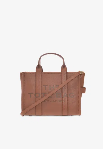 Marc Jacobs Medium Leather Tote Bag In Brown