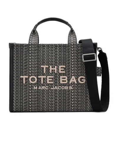 MARC JACOBS MARC JACOBS THE MONOGRAM JACQUARD MEDIUM TOTE BAG