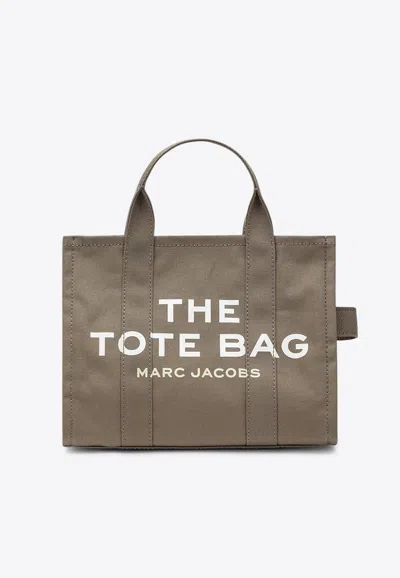 MARC JACOBS MEDIUM LOGO CANVAS TOTE BAG