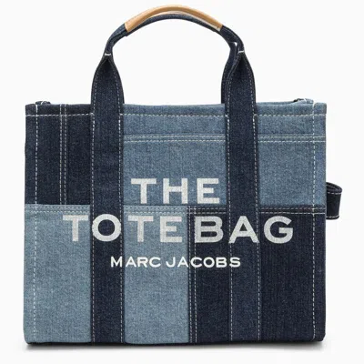 Marc Jacobs Medium Patchwork Denim Tote Bag In Blue