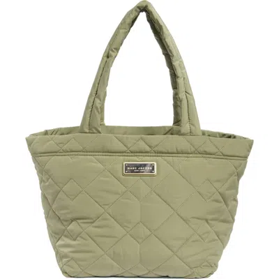 Marc Jacobs Medium Quilted Nylon Tote In Reed