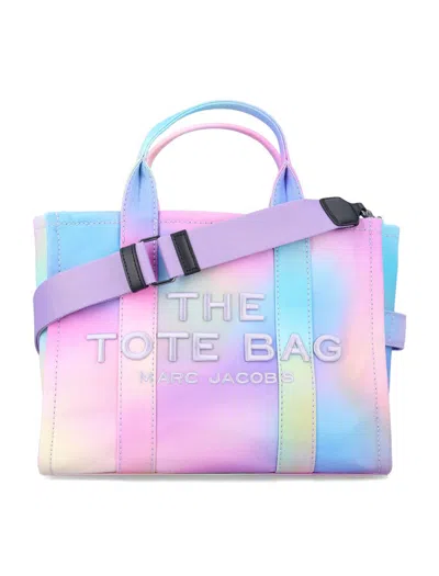 Marc Jacobs Medium Rainbow Canvas Tote Bag In Multi