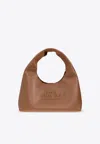 Marc Jacobs Medium Sack Grained Leather Hobo Bag In Brown