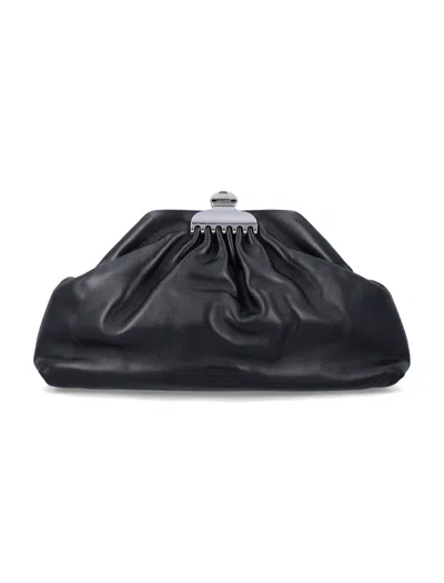Marc Jacobs Medium Sculptural Clutch Bag In Black