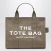 Marc Jacobs Medium Slate Green Canvas Tote Bag