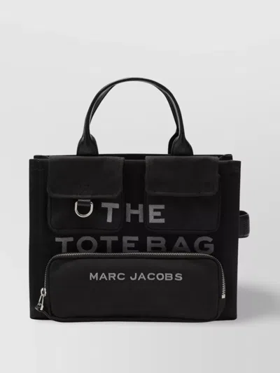 Marc Jacobs Medium Structured Tote Bag With Top Handles In Black
