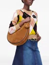 Marc Jacobs Medium Suede Shoulder Bag In Brown