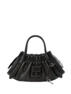 Marc Jacobs The Cristina Small Satchel Leather Cross-body Bag In Black