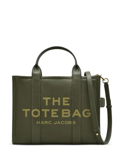 Marc Jacobs Medium The Leather Tote Bag In Green