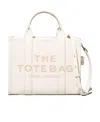 Marc Jacobs The Leather Medium Tote Bag In White