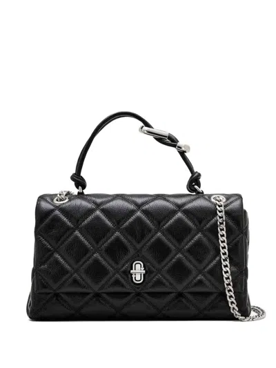 Marc Jacobs Medium The Quilted Dual Convertible Shoulder Bag In Black