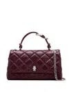 Marc Jacobs Medium The Quilted Dual Convertible Shoulder Bag In Purple