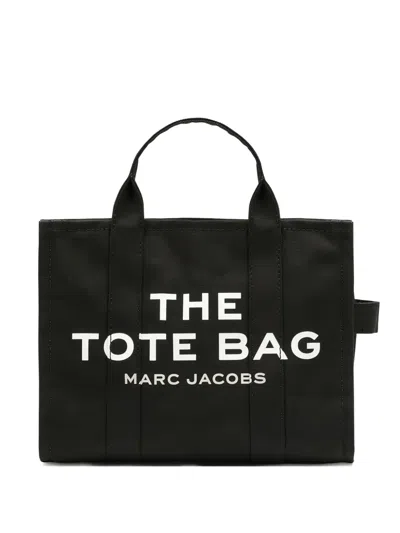 Marc Jacobs The Medium Tote Bag In Canvas In Black