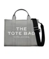 Marc Jacobs Medium Logo Canvas Tote Bag In Gray