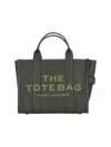 Marc Jacobs Tote Bag With Detachable Strap And Textured Finish In Green